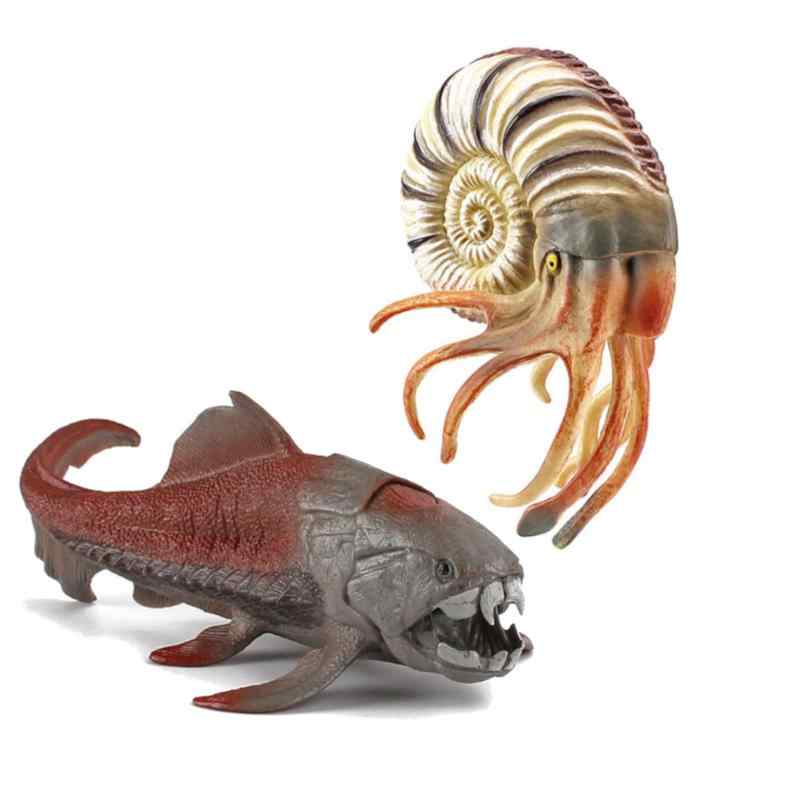 UTST 恐竜 フィギュア 三葉虫 ダンクルオステウス アンモナイト きょうりゅう 海 おもちゃ 6＋ (ｱﾝﾓﾅｲﾄ+ﾀﾞﾝｸﾙｵｽﾃｳｽ)