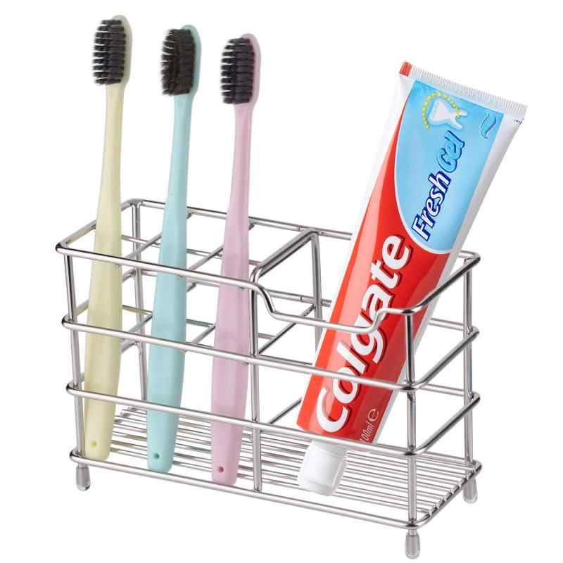 RSVLEI ステンレス 歯ブラシスタンド 置き型 ハブラシ ハミガキ チューブ シェーバー 洗面所 洗面用品 電動歯ブラシ置き