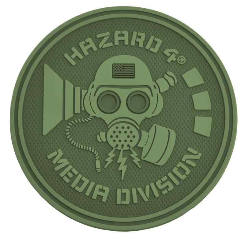 HAZARD4 カメラバッグ用 パッチアクセサリー Media Division - rubber velcro patch (OD Green)