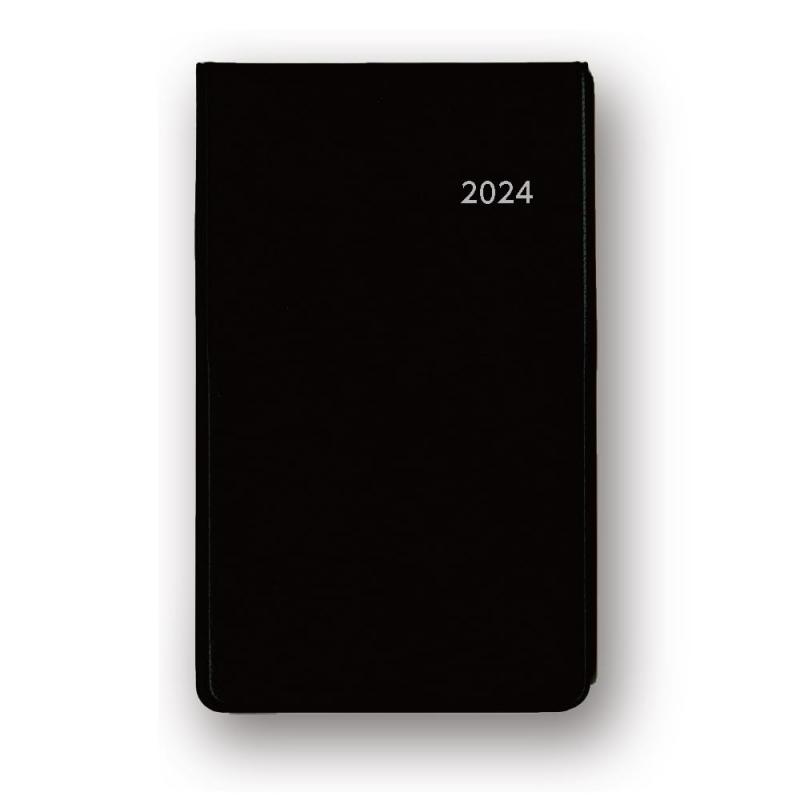 ダイゴー 手帳 2024年 ダイアリー アポイント マンスリー 月間 ブラック E8302 2023年 12月始まり