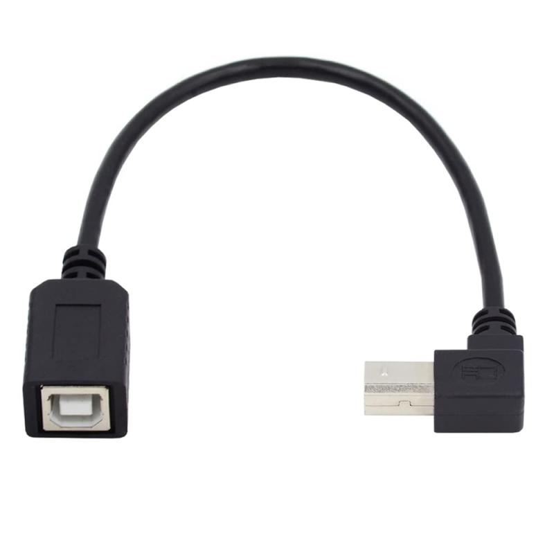 Cablecc タイプ B オス USB 2.0 - メス延長ケーブル (プリンタ スキャナ ディスク用) 20cm (上)