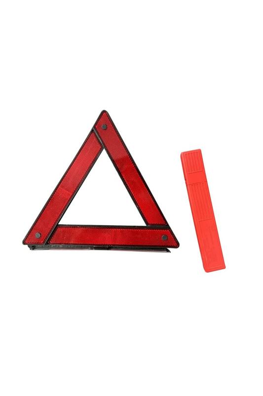 YFFSFDC 三角停止板 折り畳み式 車載用 三角停止表示板 昼夜間兼用型 緊急対応用品 災害対策 コンパクト収納可能 専用収納ケース付き (赤