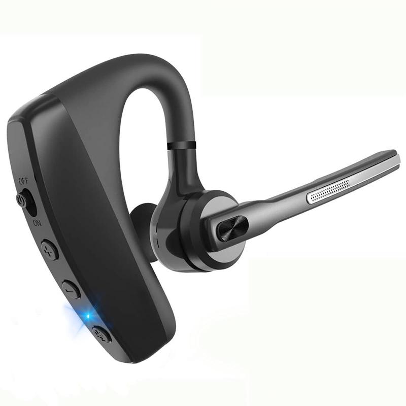 Bluetooth ヘッドセット Bluetooth 5.0 イヤホン マイク内蔵 日本技適マーク取得品 イギリス輸入CSRチップ 耳掛け型 ノイズキャンセリン