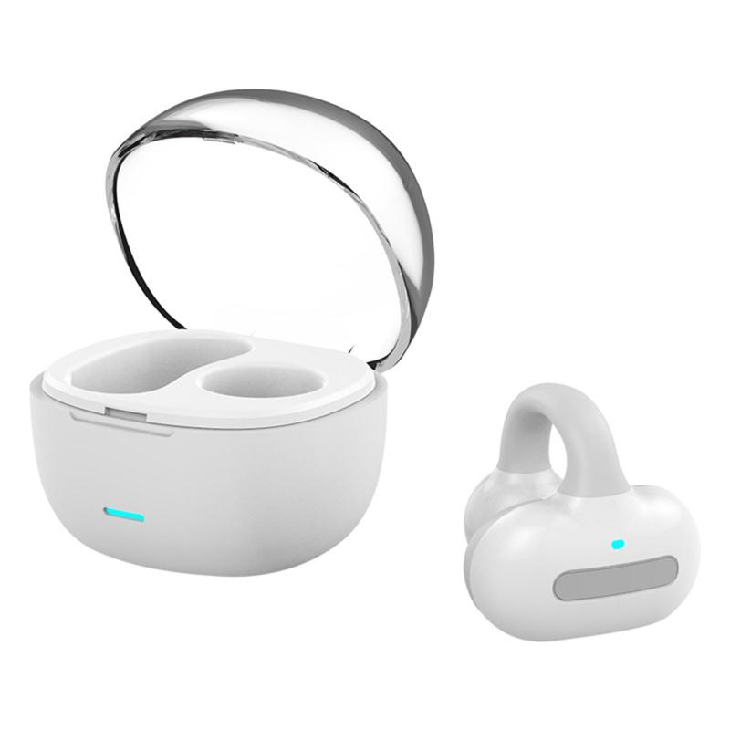 Bluetooth 5.0 片耳イヤホン 耳挟み式 左右耳兼用 ワイヤレスイヤホン 耳掛け 耳を塞がないイヤホン開放型 イヤーカフ型 HIFI音質 ハンズ