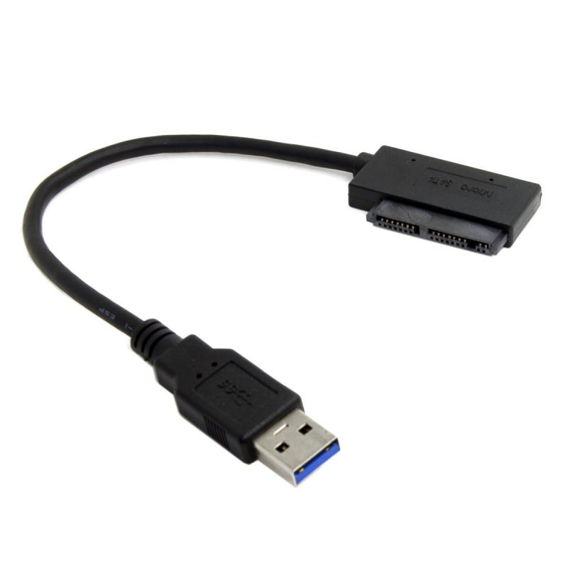 cablecc USB 3.0 - 7+9 Micro SATA 7+6 13ピン スリムライン SATAアダプターケーブル ノートパソコン CD DVD ROM 光学ドライブ用 (7+9 Mi