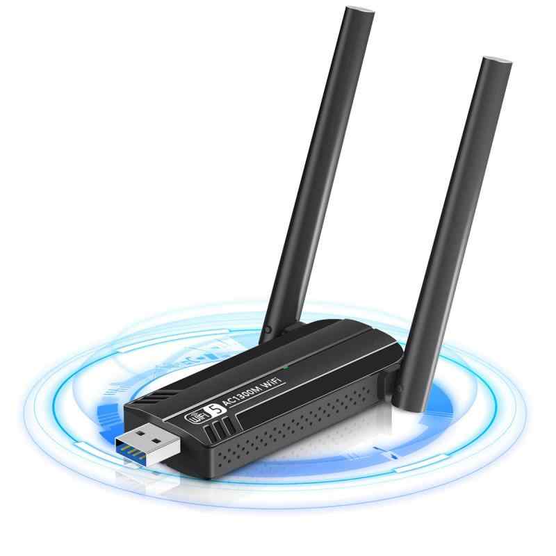【1300Mbps】WiFi 無線LAN 子機 USB3.0 WIFIアダプター Sungale 高速通信 無線lanアダプタ 5dBi 2.4Ghz/5Ghz デュアルバンド 802.11AC Wi