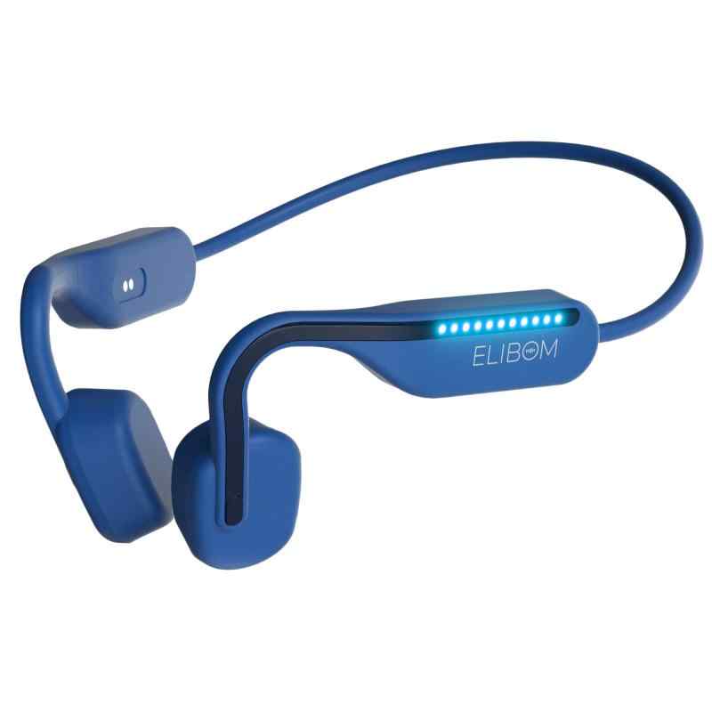 Elibom BC02 2023年新登場 骨伝導イヤホン Bluetooth5.3 こつでんどうイヤホン LEDナイトライトランプ スポーツ イヤホン ランニング ト