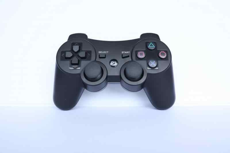PS3 コントローラー Bluetooth ワイヤレス ゲームパッド 6軸ジャイロ/振動 充電式コントローラー (ブラック)