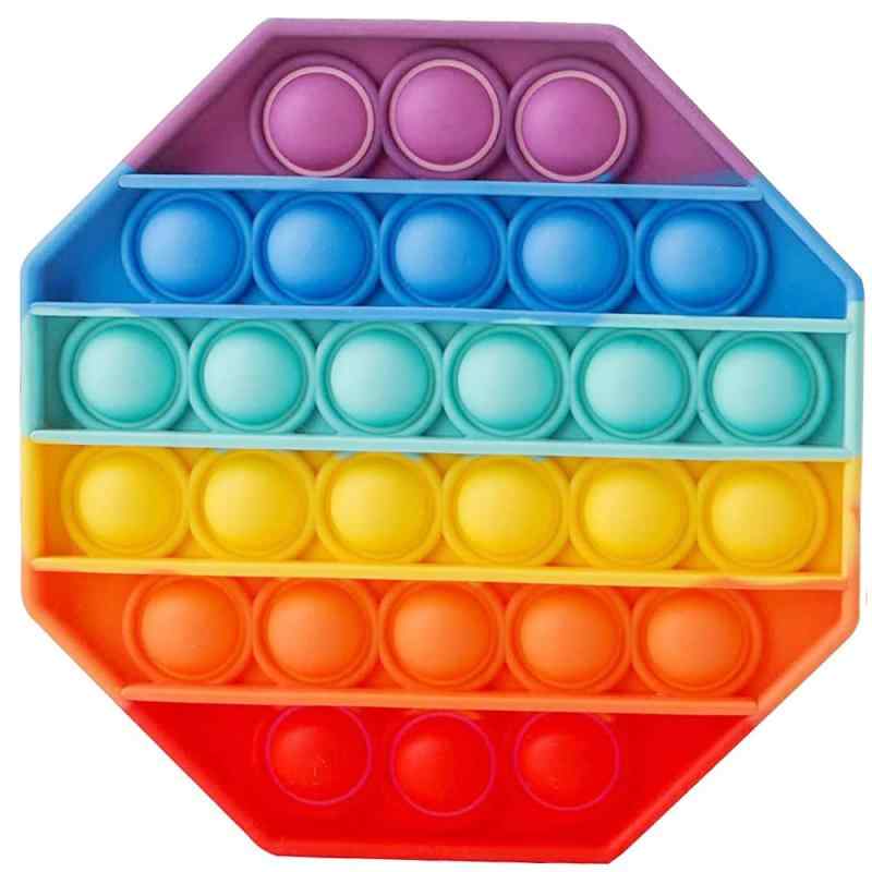 プッシュポップ スクイーズ玩具 フィジェット 知育おもちゃ 48個 ボールジャー用 減圧グッズ ストレス解消 洗える可能 （メーカー付き）