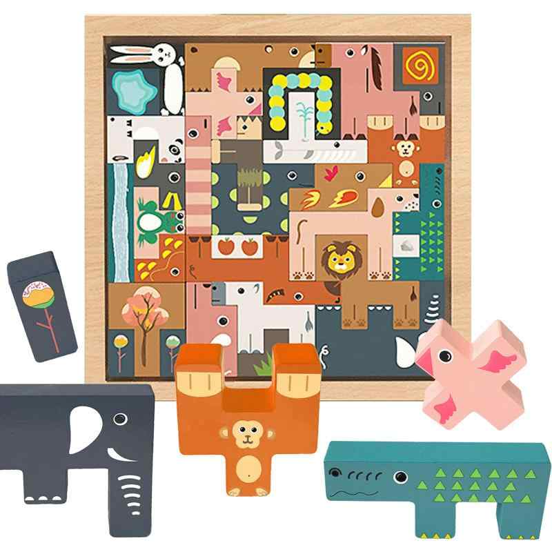 CORPER TOYS 木製パズル 動物パズル はめこみパズル 31PCS 形合わせ 積み木 ブロックおもちゃ 型はめパズル バランスゲーム 積み上げ お