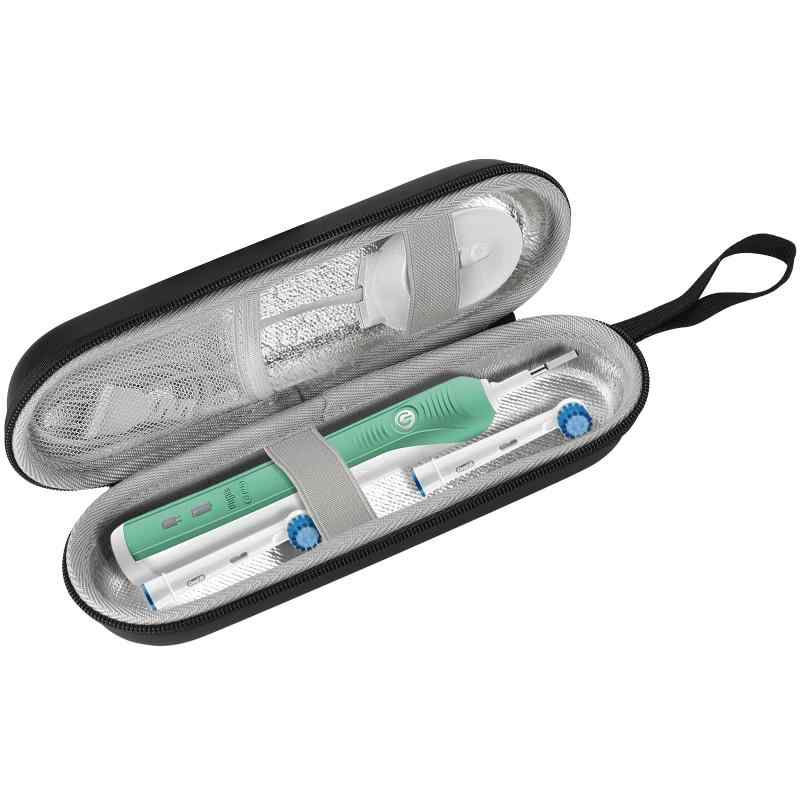 ProCase トラベル用電動ブラシケース EVA材質 耐水性 メッシュポケット付き 適用機種：Oral-B Pro 1000 8000/ Philips Sonicare 5100 610