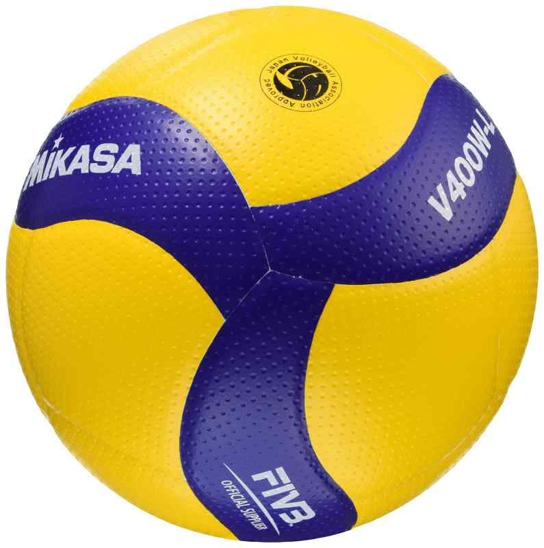 ミカサ(MIKASA) バレーボール 軽量4号 日本バレーボール協会検定球 小学生用 イエロー/ブルー V400W-L 推奨内圧0.3(kgf/？)