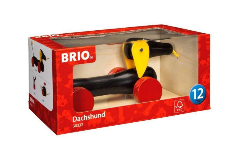 BRIO (ブリオ) プルトイ ダッチー [ 犬のおもちゃ ] 対象年齢 1歳~ (引き車 引っ張るおもちゃ 木製 知育玩具) 30332