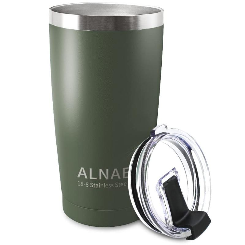 ALNAE タンブラー ふた付き600ml 真空断熱 魔法瓶 二重構造 マグカップ ステンレス コーヒーカップ コンビニマグ 大容量 ビール コーヒー