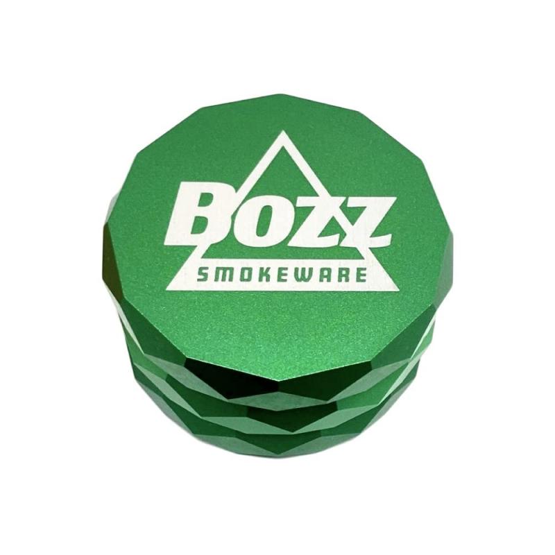 BOZZ ダイヤモンドシェイプ・メタルグラインダ― 4パーツ 63mm herb grinder (グリーン)
