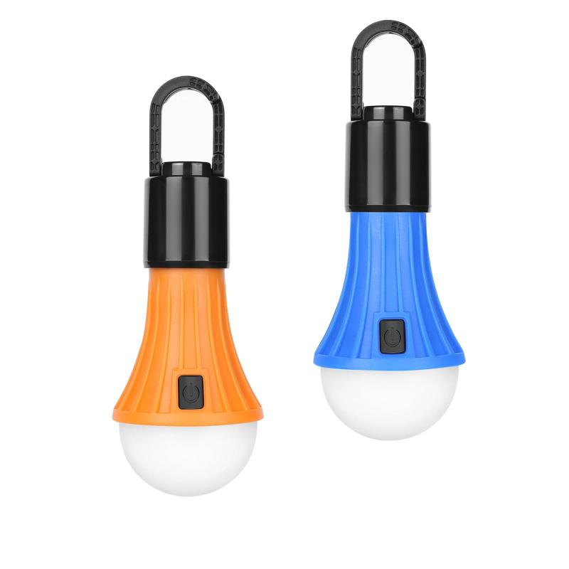 Lepro LED ランタン Type-C 充電式 キャンプライト 高輝度 電球型 2個セット ソロキャンプ 【電球色・昼光色・温白色・RGB色切替/連続点