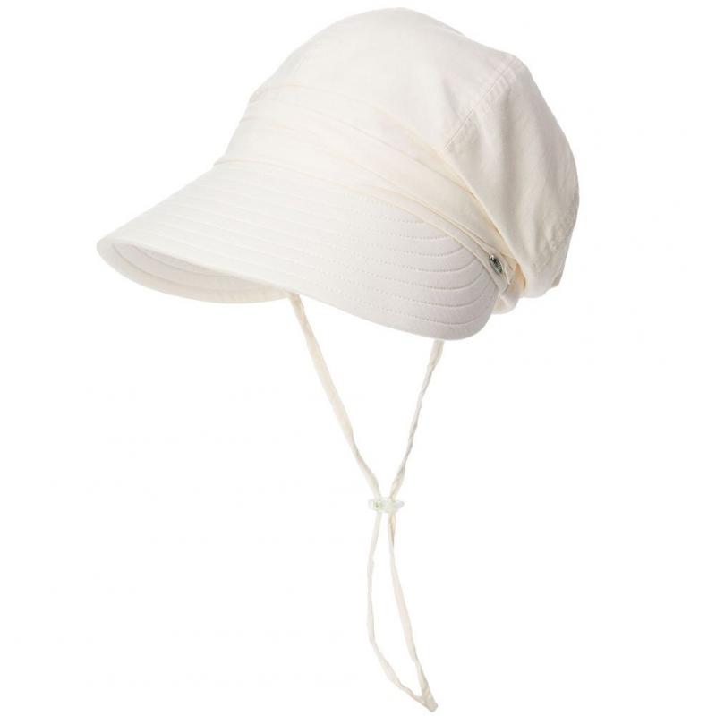(シッギ)Siggi リネン･コットン フリーサイズ 折りたたみ あご紐 婦人帽子 キャスケット 日よけ帽子 レディース つば広 UVカット アウト