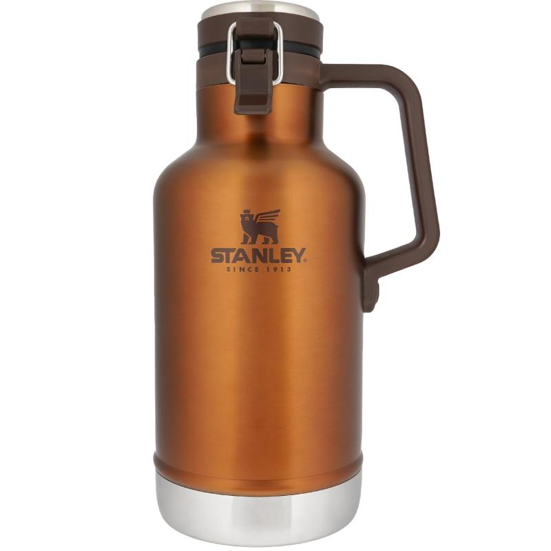 STANLEY(スタンレー) クラシック真空グロウラー1.9L 各色 氷入れ 炭酸飲料 ビール 保冷 キャンプ 食洗機対応 (日本) (メープル, 1.9L)
