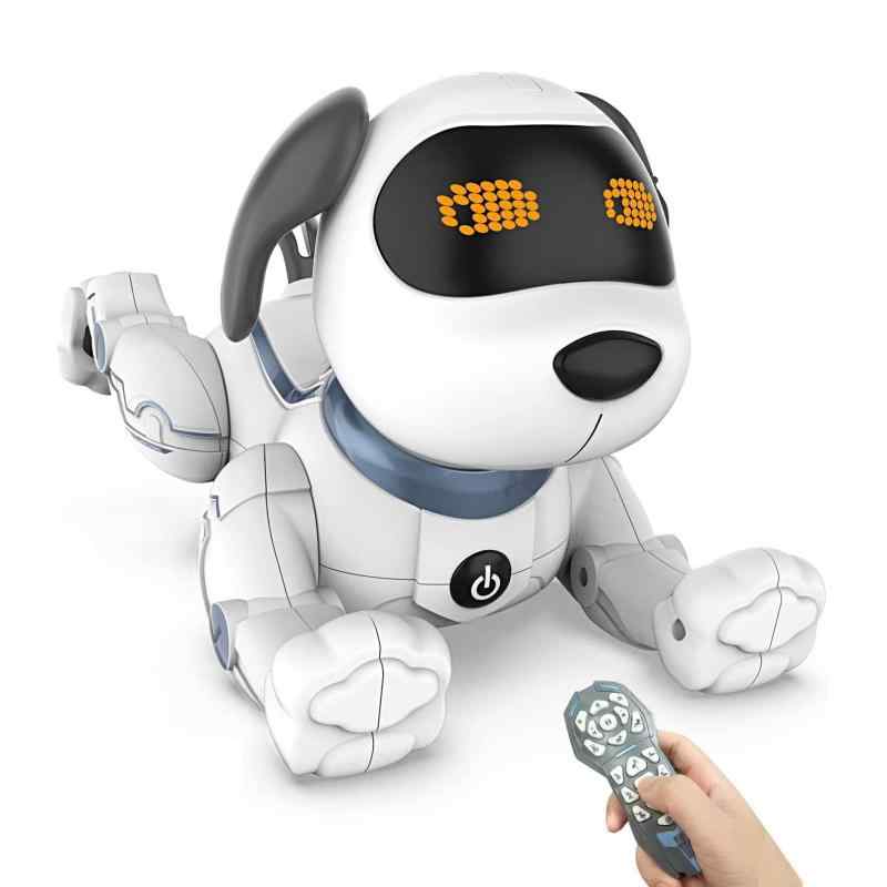 ロボットプラザ(ROBOT PLAZA) ロボット犬 子供向け おもちゃ 知育玩具 人気 犬型ロボット ペットロボット 犬 簡易プログラミング ロボッ