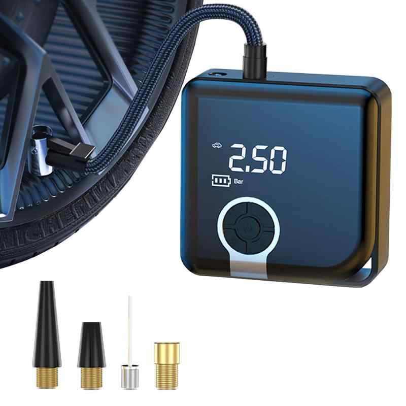 MAXWIN(マックスウィン) 電動空気入れ ポータブル エアコンプレッサー 小型 タイヤ 電動 自動車 自転車 バッテリー内蔵 コードレス 充電
