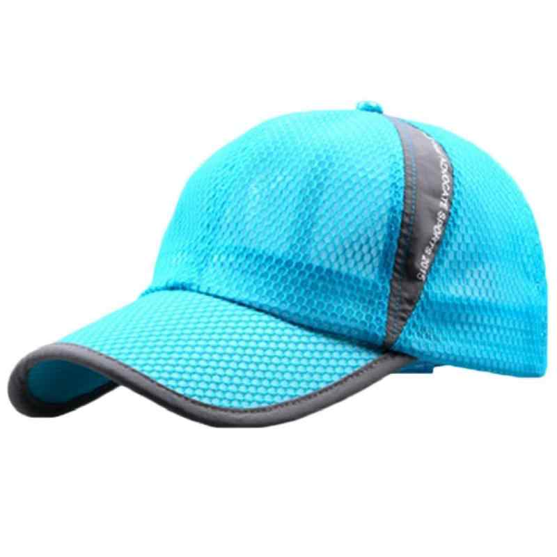 BUZZxSELECTION(バズ セレクション) エアーメッシュ UVカット ランニング キャップ 帽子 メンズ レディース CAP001 (06スカイブルー)