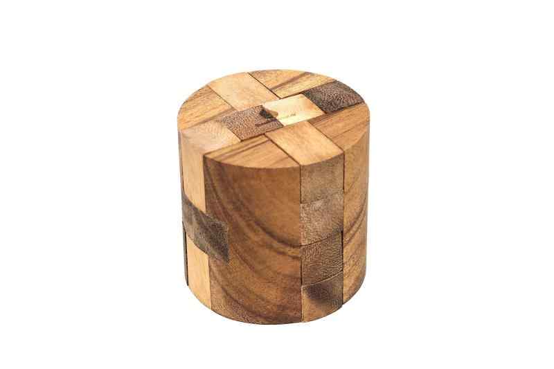 【 欧米が認めた遊んで学べる 木のパズル 】 サイアムマンダレー パウダーケッグ 木製パズル 1セット 木のおもちゃ 知育玩具 立体パズル