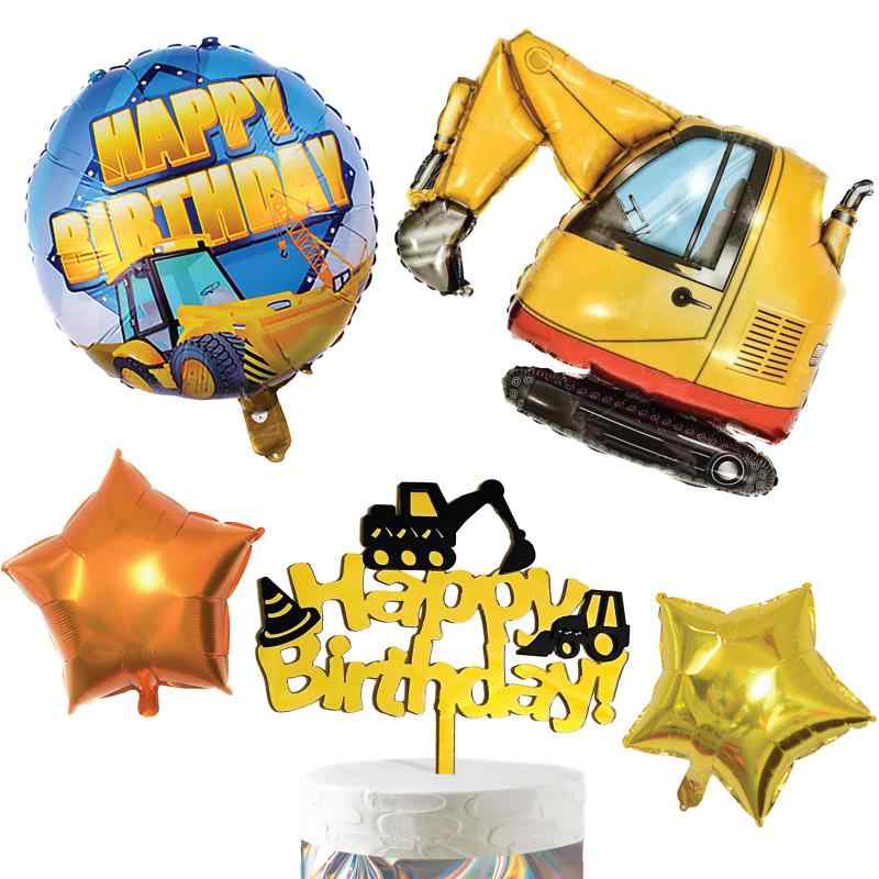 HaHaHa コンパクト 誕生日 飾り付け バルーン セット 男の子 バースデー パーティー デコレーション HAPPY BIRTHDAY 風船 ケーキトッパー