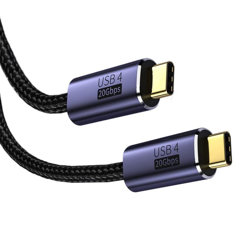 USB-C & USB-C ケーブル Type-c ケーブル USB4 (20Gbps) PD対応 100W/5A急速充電 8K/60Hz映像出力 超高耐久ナイロン タイプc ケーブル Ma