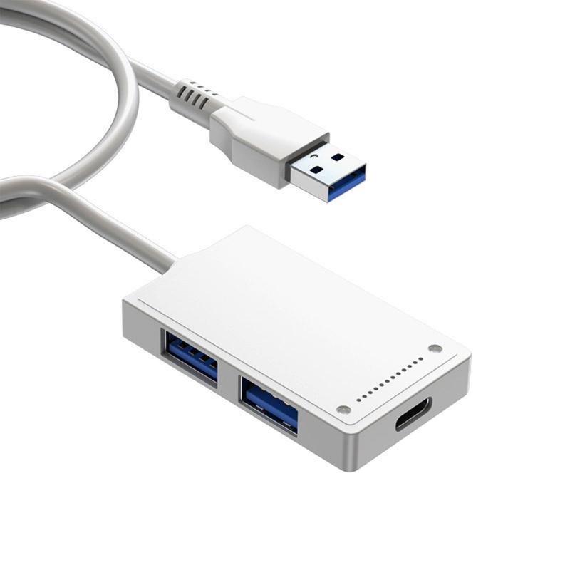 USB ハブ USB-A ハブ 4in1 USB3.0 1ポート+3*USB2.0ポート+予備給電口 12TBのハードディスクも対応し 最大伝送速度が5Gbps usb c変換アダ