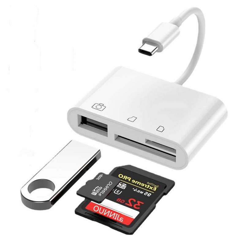 SDメモリー カードリーダー USB C 3in1 マルチカードリーダー SD/TF読取Type-c/USB C/USB 全対応 写真 動画 音楽 PDF PPT XLS DOC 読み書