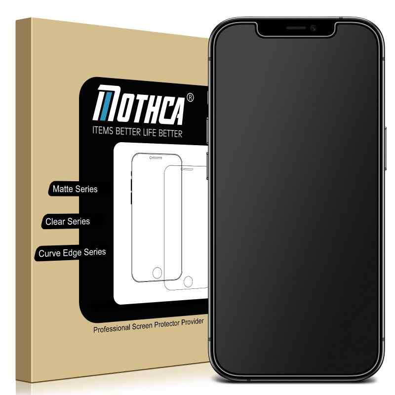Mothca アンチグレア強化ガラス iPhone 12 Pro Max対応 液晶スクラブガラス 保護フィルム 日本旭硝子製素材 指紋防止 反射防止 硬度9H 飛