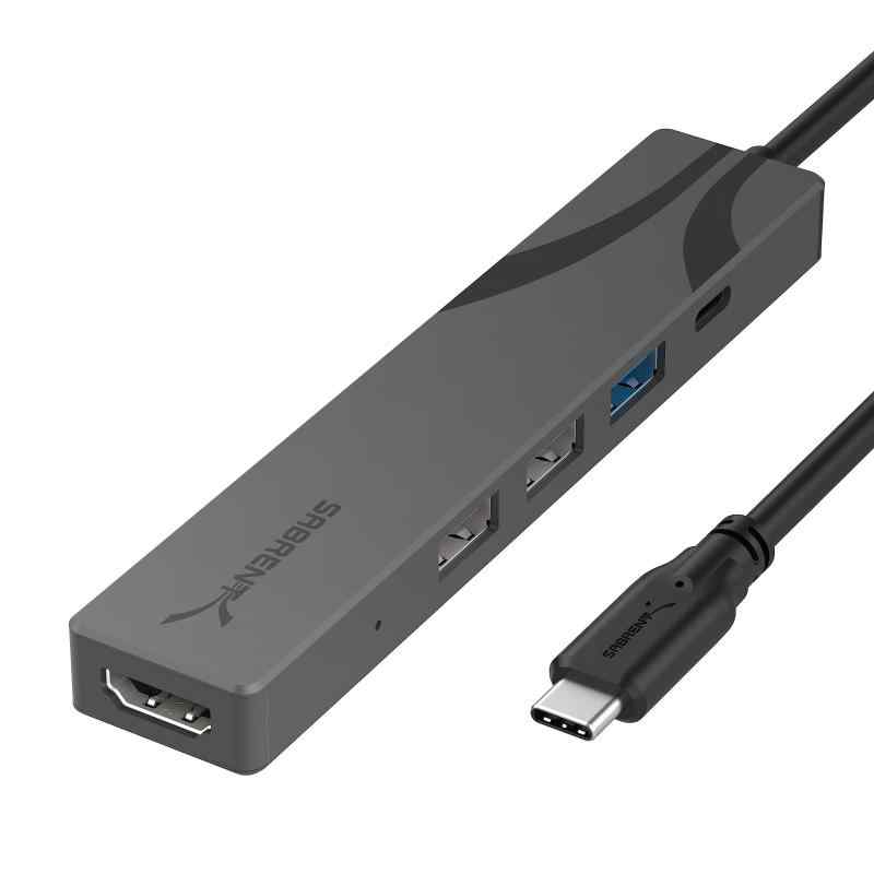 SABRENT マルチポートUSB-Cハブ（Power Delivery、HDMI出力、USB Aポート×3） [HB-SHPU]