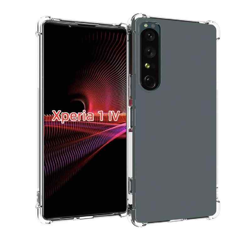 For Xperia 1 IV SO-51C / SOG06 用 ケース ソフト タフ TPU 透明 クリア カバー 四隅衝撃吸収 全面保護 薄型 軽量 エクスペリア1iv 用