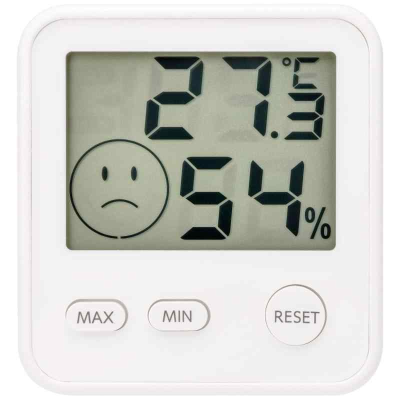 エンペックス気象計 おうちルーム デジタルmidi温湿度計 TD-8411 ホワイト 約9×8.5×2cm (ホワイト)