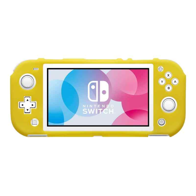 kwmobile カバー 対応: Switch Lite Nintendo ケース - シリコンカバー 傷防止 ソフト シリコン 黄色 (黄色)