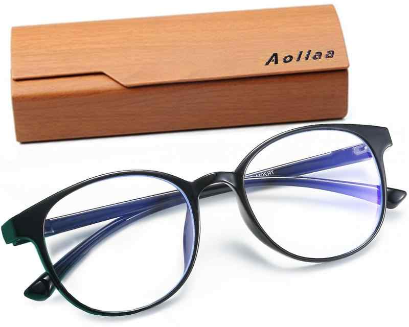 [Aollaa] TR90素材 軽量快適 ブルーライトカットメガネ 伊達眼鏡 度なしわずか 10g 紫外線カット & uvカット パソコン用pcめがね だてめが