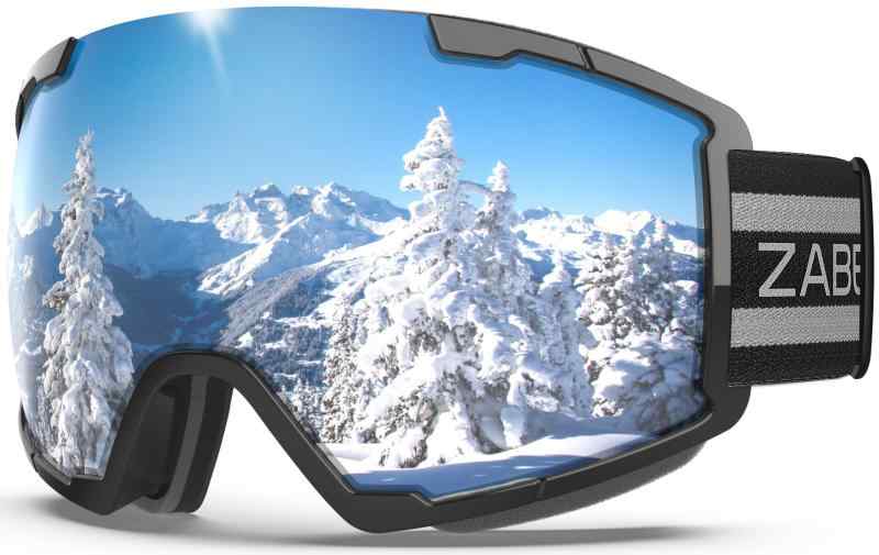 [ZABERT] 大人 スキーゴーグル スノボ ゴーグル スノーボードゴーグル 眼鏡対応 メガネ対応 OTG 曇り止め ダブルレンズ 防風/防雪/紫外線