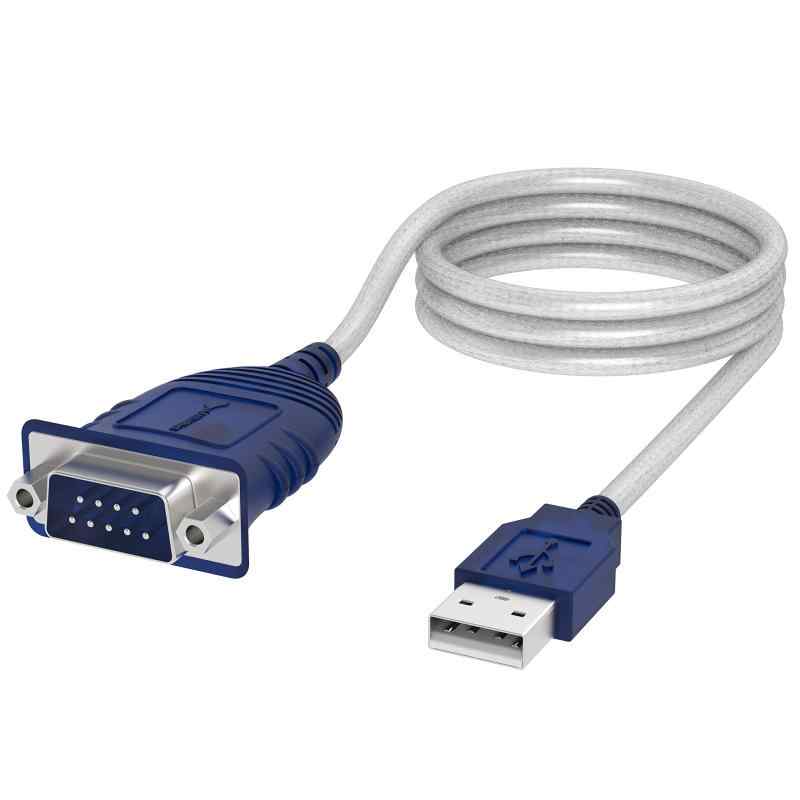 SABRENT USB 2.0 - シリアル (9ピン) DB 9 RS 232 変換ケーブル、多作チップセット、ヘックスナッツ (6 FT)
