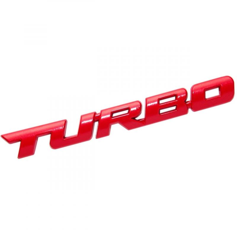 CarOver 3D メタル 汎用 TURBO ステッカー ターボ 車 車用 立体 かっこいい 文字 英語 ロゴ バイク おしゃれ シール デカール スポーツ
