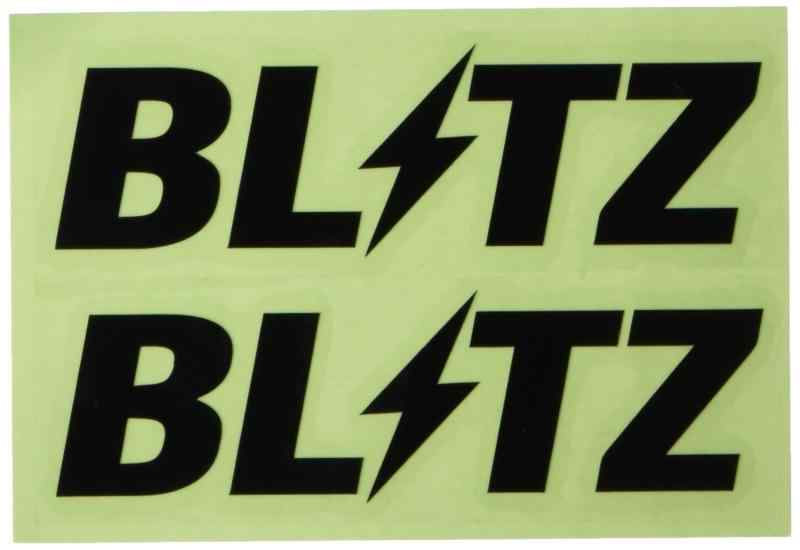 BLITZ(ブリッツ) ロゴステッカー W:100mm BLACK (2枚入り) 13972