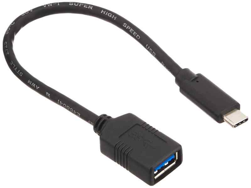 バッファロー BUFFALO USB3.1Gen1変換ケーブル(AメスtoC)0.15m ブラック BSUAMC311015BK