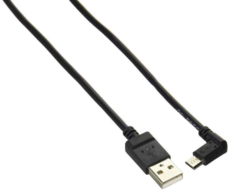 エレコム(ELECOM) ELECOM microUSBケーブル タブレット用 逆L字 2A出力 A-microB USB2.0 ブラック 1.2m TB-AMBXR2U12BK