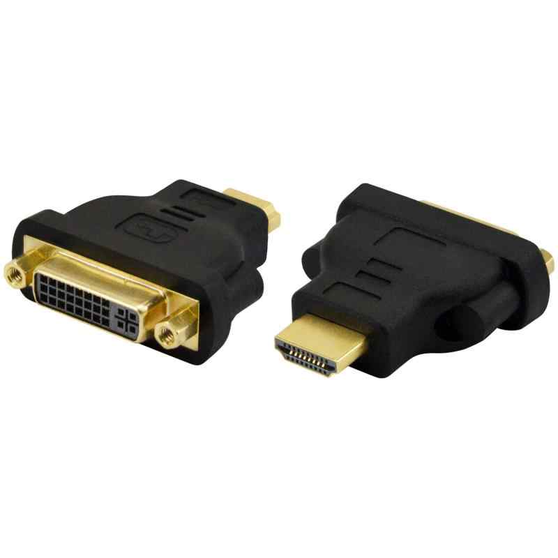 アドワィツ DVIからHDMIおよびVGAへのコンバーター (DVI / HDMI アダプター, DVI 24+5 メス ⇔ HDMI オス 双方向 アダプター 2本)