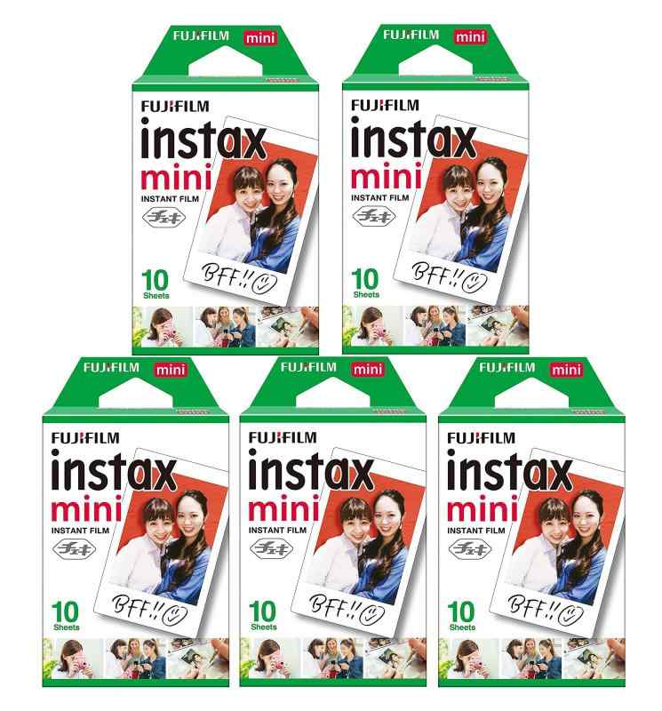 富士フイルム [5セット販売]FUJIFILM インスタントカメラ チェキ用フィルム 10枚入x5セット INSTAX MINI JP 1