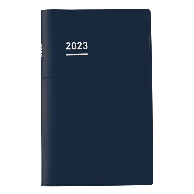 コクヨ ジブン手帳 Biz mini 手帳 2023年 B6 スリム マンスリー & ウィークリー マットネイビー ニ-JBM1DB-23 2022年 12月始まり