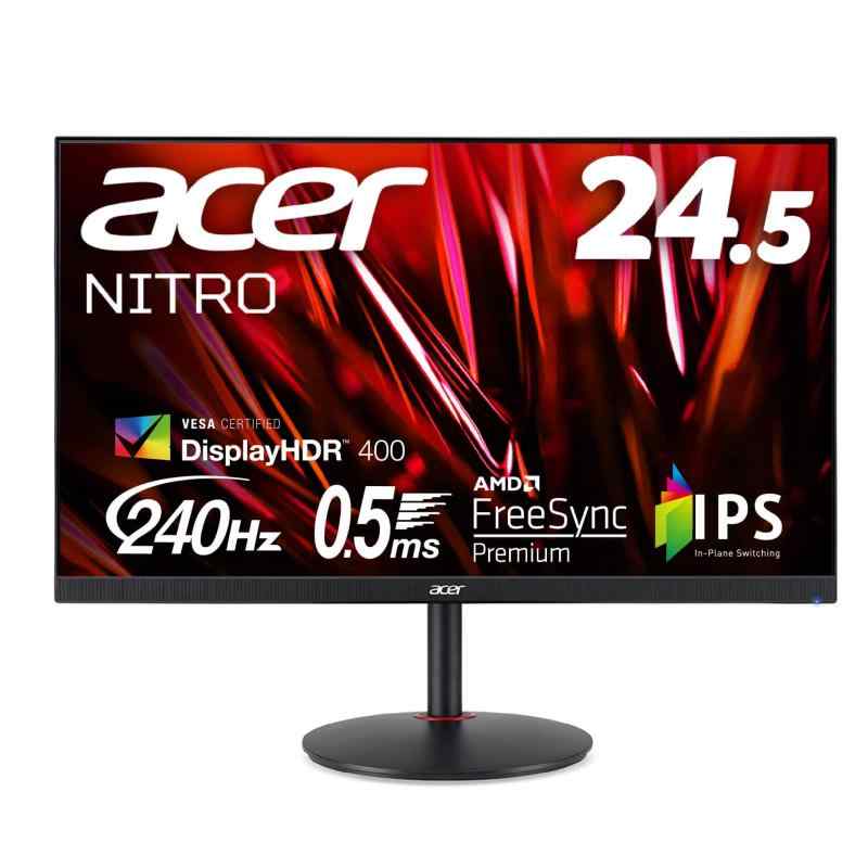 Acer ゲーミングディスプレイ Nitro XV253QXbmiiprzx 24.5型ワイド IPS 非光沢 フルHD 0.5ms(GTG) 240Hz HDMI USB3.0 DisplayHDR 400 G-S
