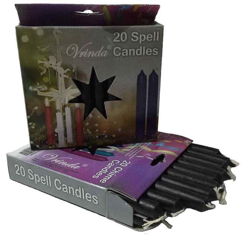 1 X Black Chime Candle 20 pack by AzureGreen ブラック