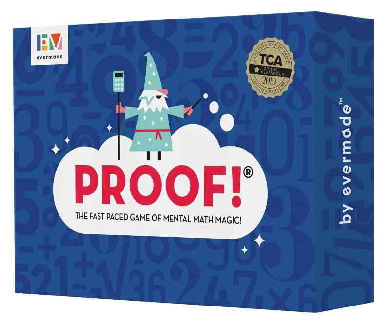 Proof数学ゲーム - ペースの速いメンタル数学マジックゲーム - Teachers Choice Award受賞教育ゲーム、対象年齢9歳以上。