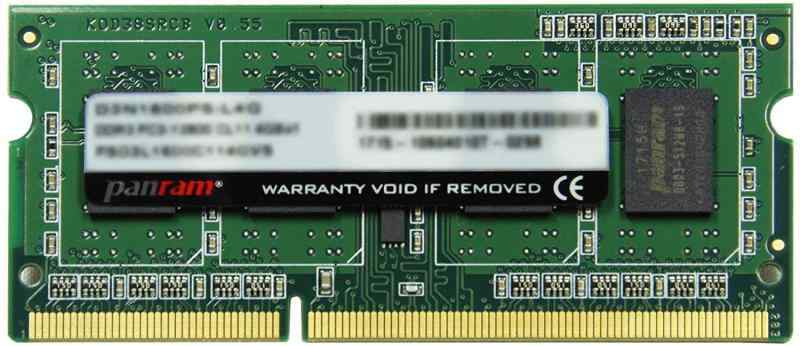 CFD販売 ノートPC用メモリ DDR3-1600 (PC-12800) 4GB×1枚 (4GB) 相性 無期限 1.5V対応 204pin Panram D3N1600PS-4G