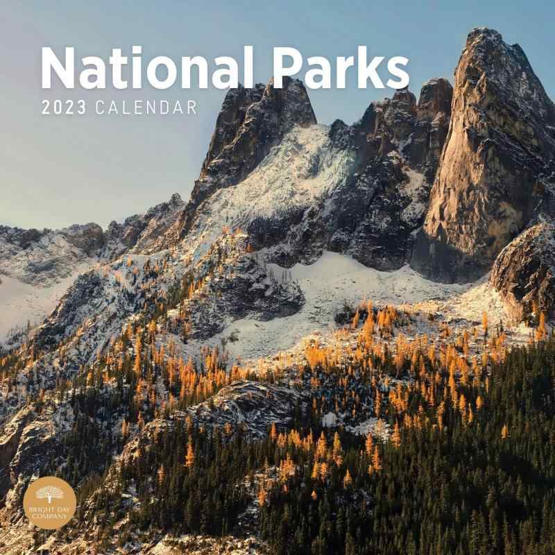 2023 National Parks Monthly Wall Calendar by Bright Day, 12 x 12 Inch, Path Hiking Camping